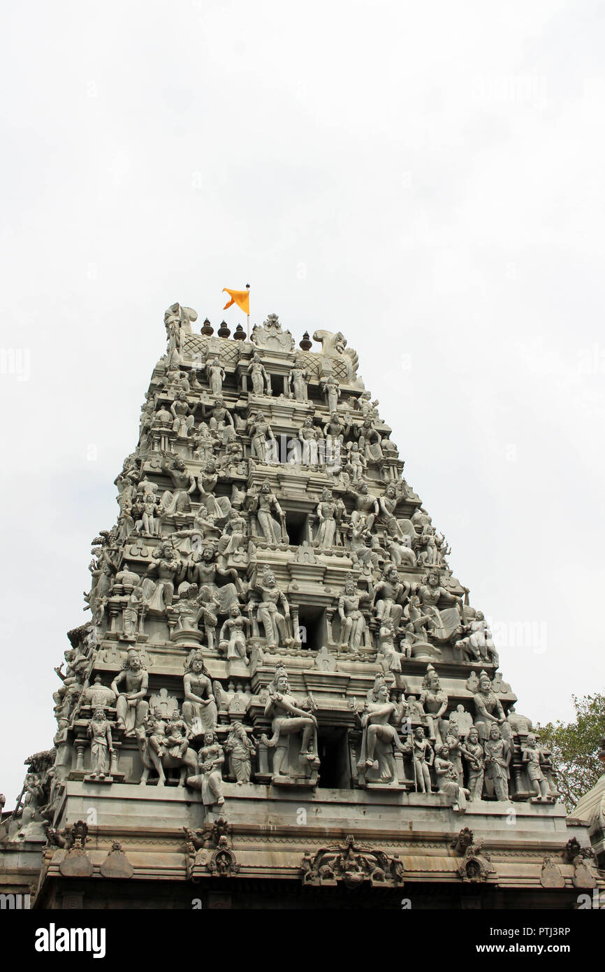 The situation around Hindu temple Sivan Kovil in Colombo. Taken in Sri ...