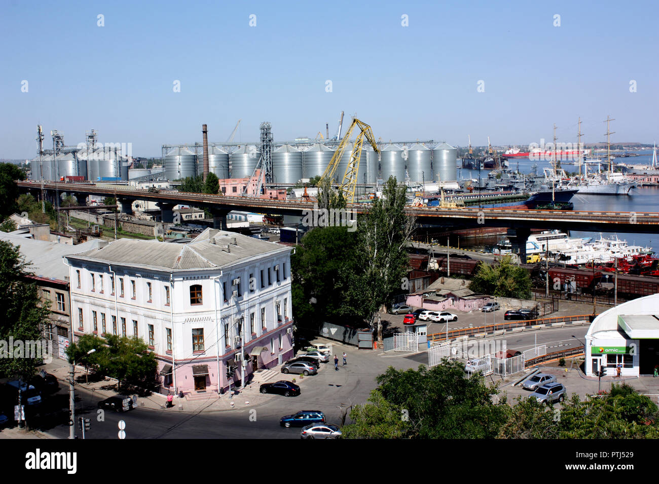 The docks and waterfront in Odessa, Ukraine Stock Photo Alamy