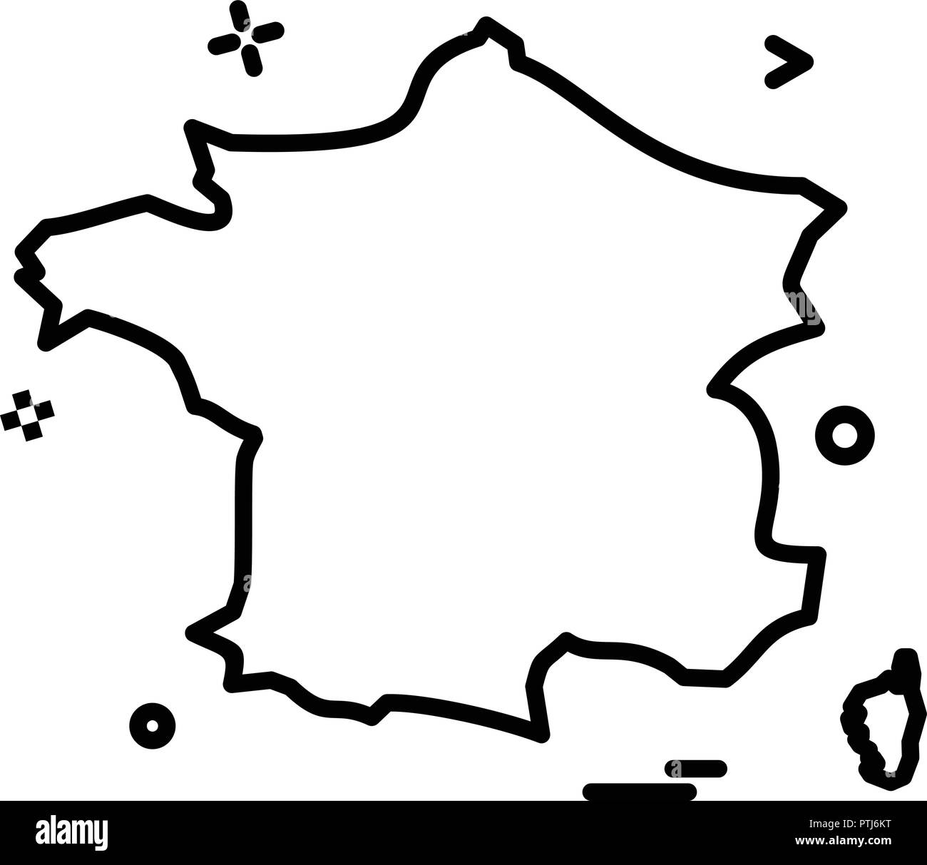 France Map Outline Black and White Stock Photos & Images - Alamy