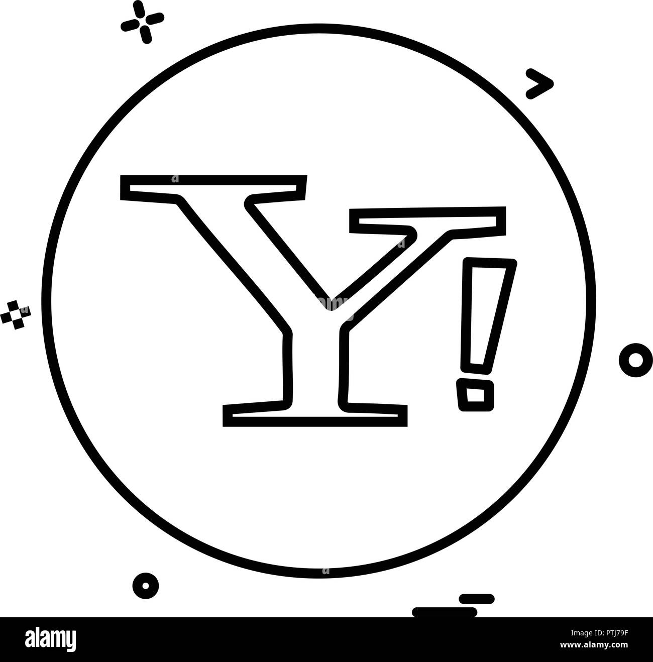 yahoo social icon vector design Stock Vector Image & Art - Alamy