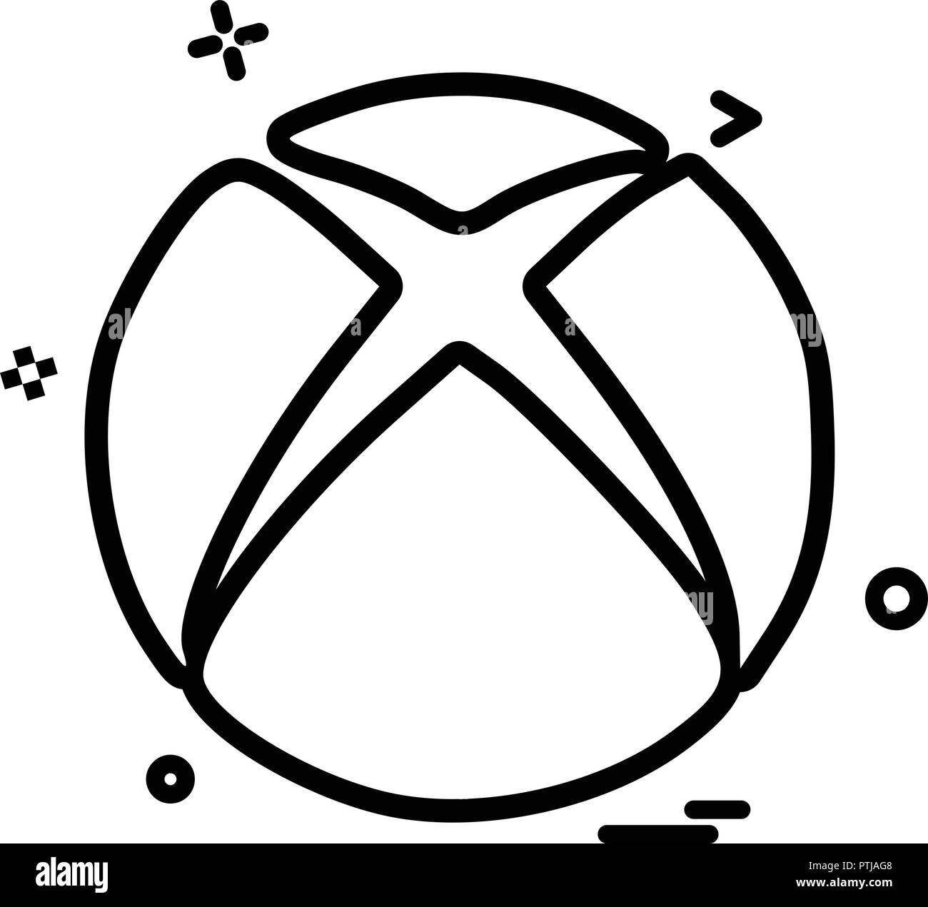 Xbox icon design vector Stock Vector