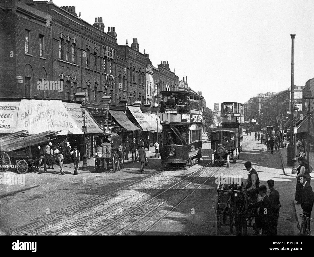 Old Kent Road, London early 1900s Stock Photo