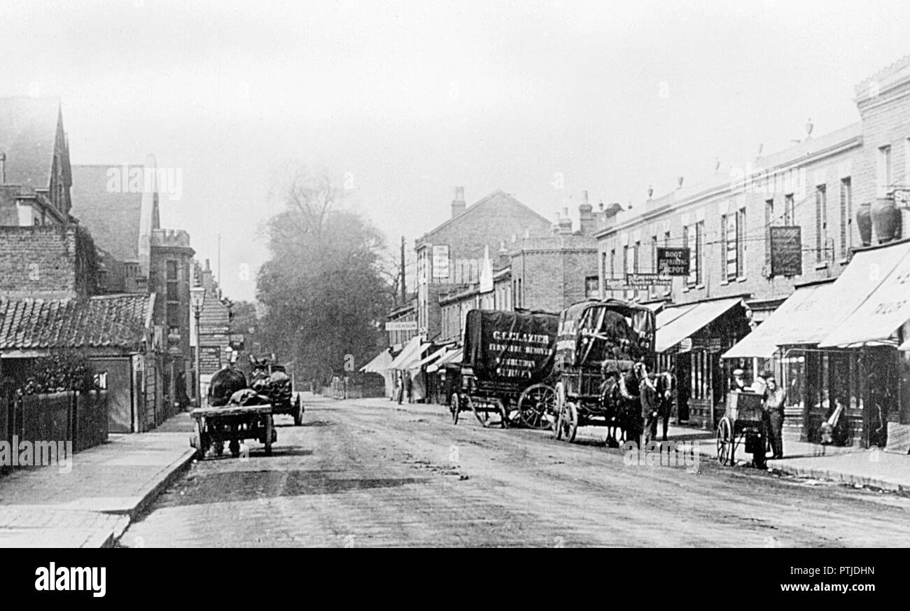 Kingston Road Wimbledon, London early 1900’s Stock Photo Alamy