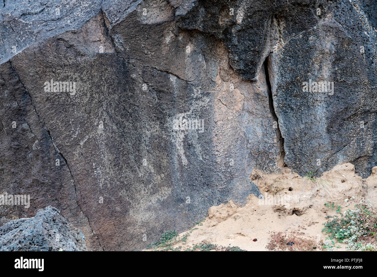 Petroglyph National Monument in Albuquerque, New Mexico Stock Photo