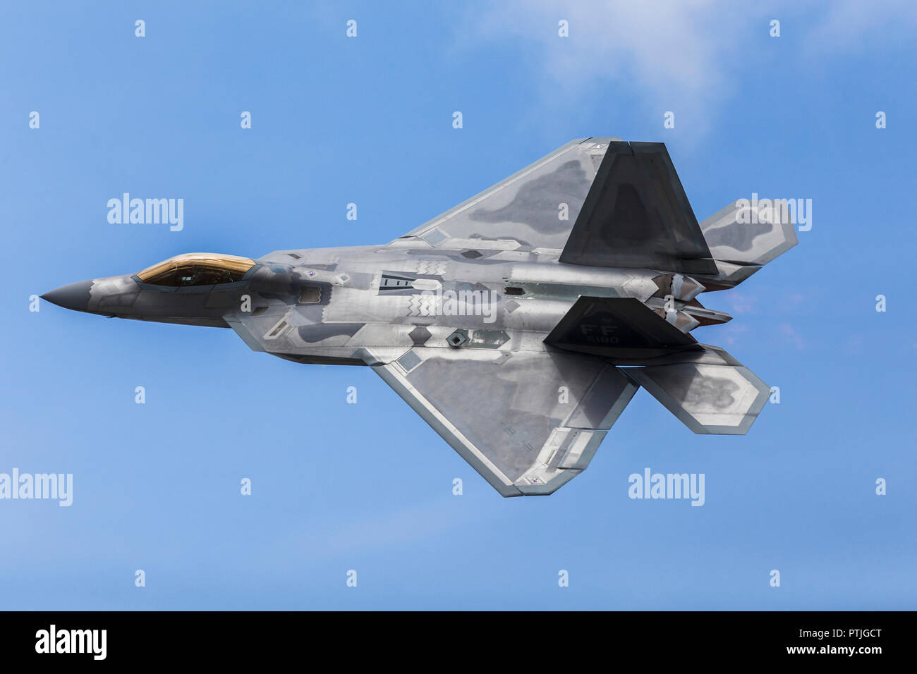 United States Air Force F-22 Raptor. Stock Photo