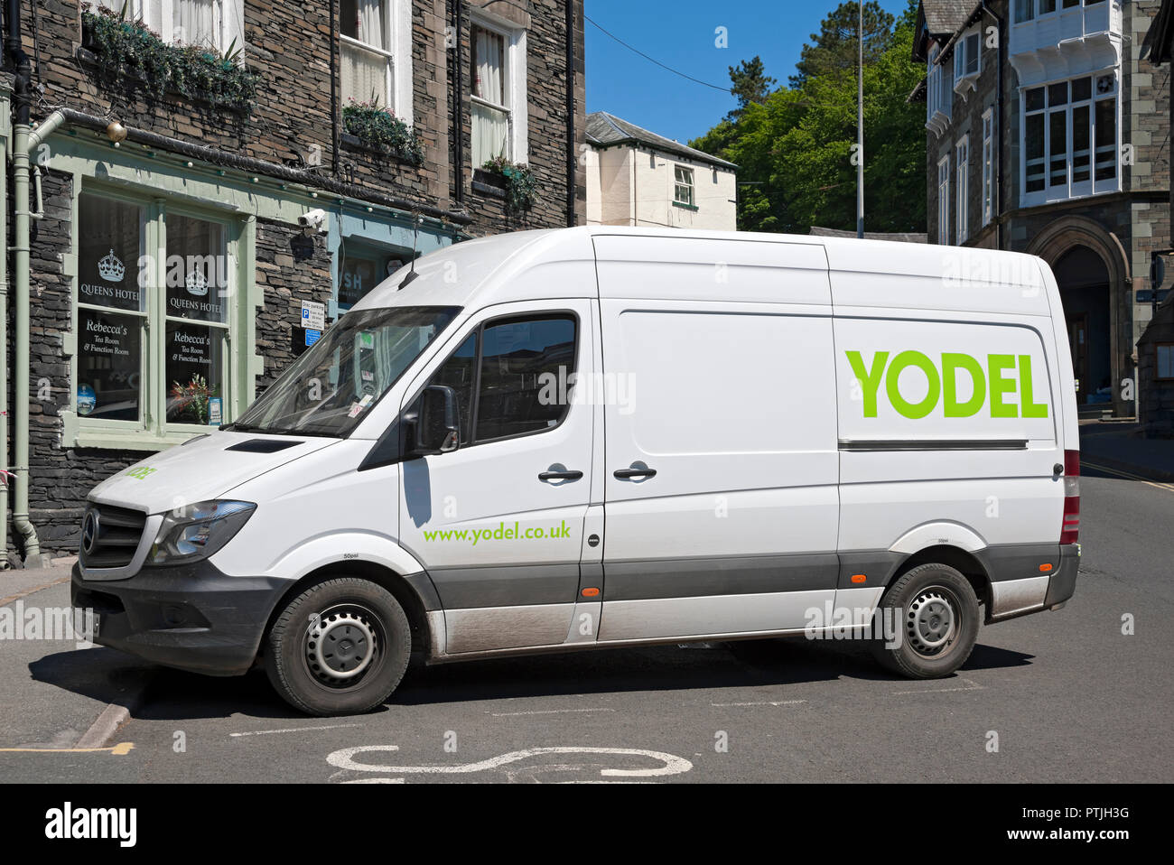 Yodel delivery van. Stock Photo