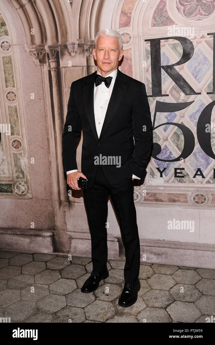 Ralph Lauren 50th Anniversary Event at Bethesda Terrace Featuring: Anderson  Cooper Where: New York, New York, United States When: 07 Sep 2018 Credit:   Stock Photo - Alamy