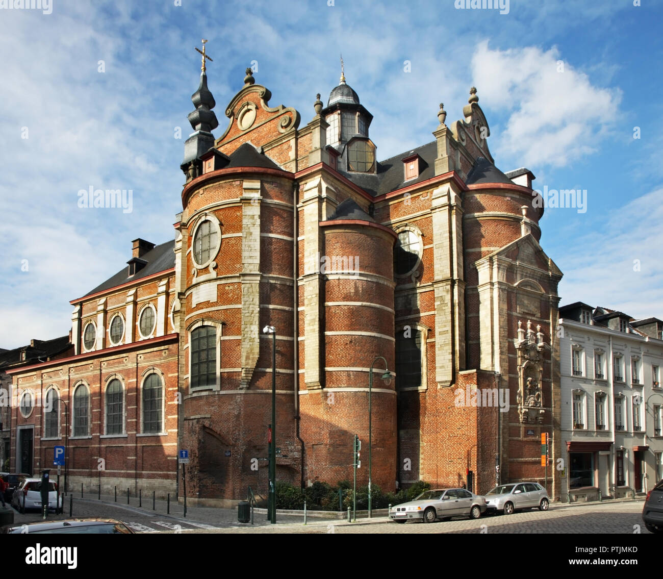 Notre-Dame-aux-Riches-Claires church in Brussels. Belgium Stock Photo