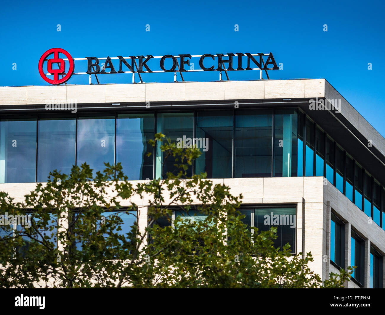 Bank of China Offices in Rotterdam Netherlands NL Stock Photo