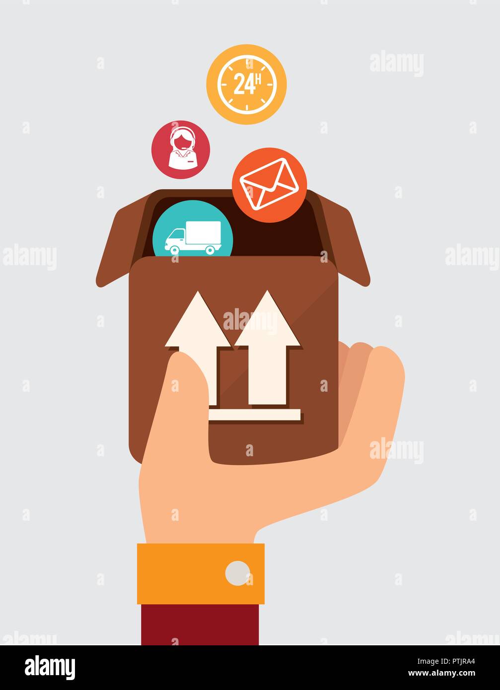 Delivery design icom vector ilstration Stock Vector Image & Art - Alamy