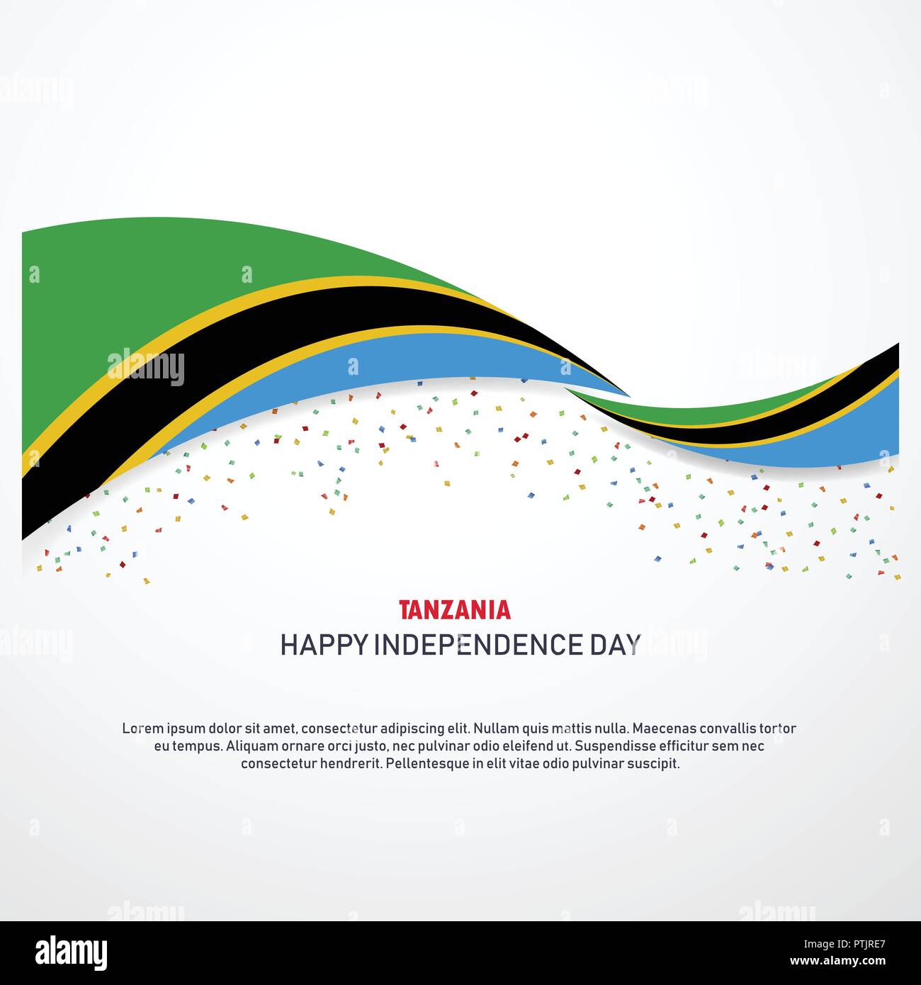 Tanzania Happy independence day Background Stock Vector Image & Art - Alamy