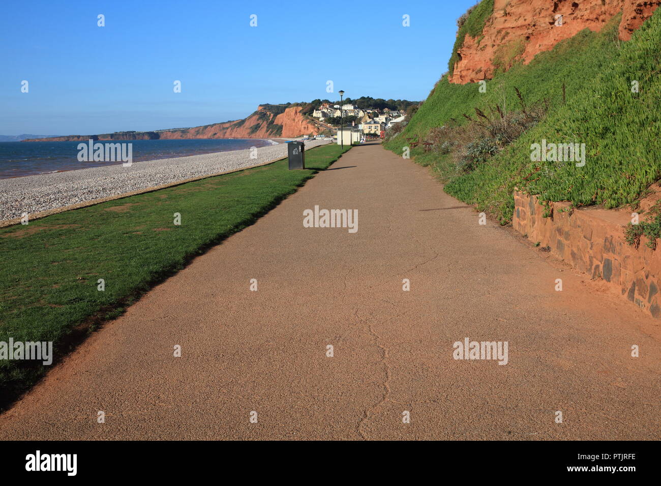 Budleigh Salterton seafront, East Devon, England, UK Stock Photo Alamy