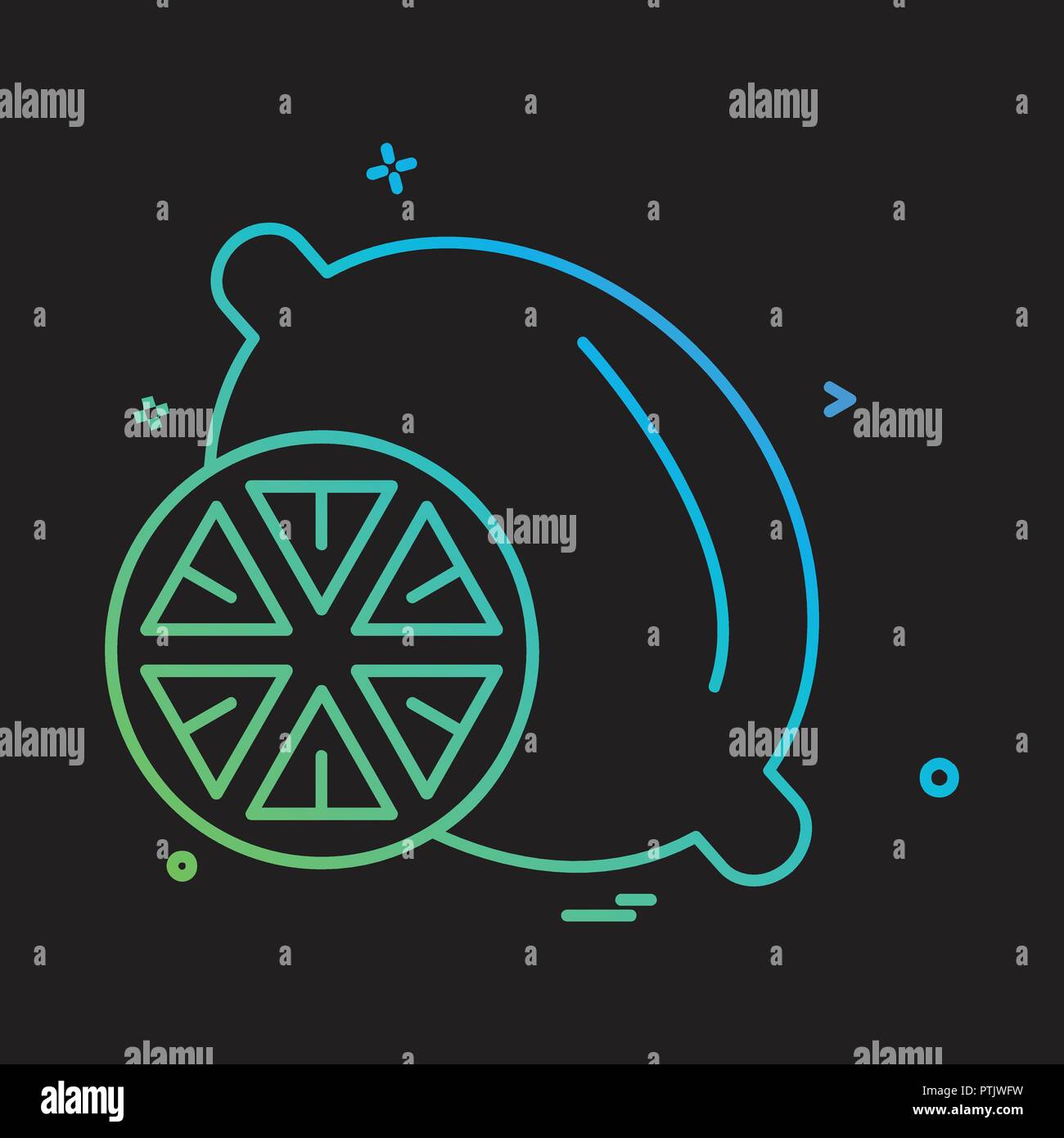Lemon icon design vector Stock Vector Image & Art - Alamy