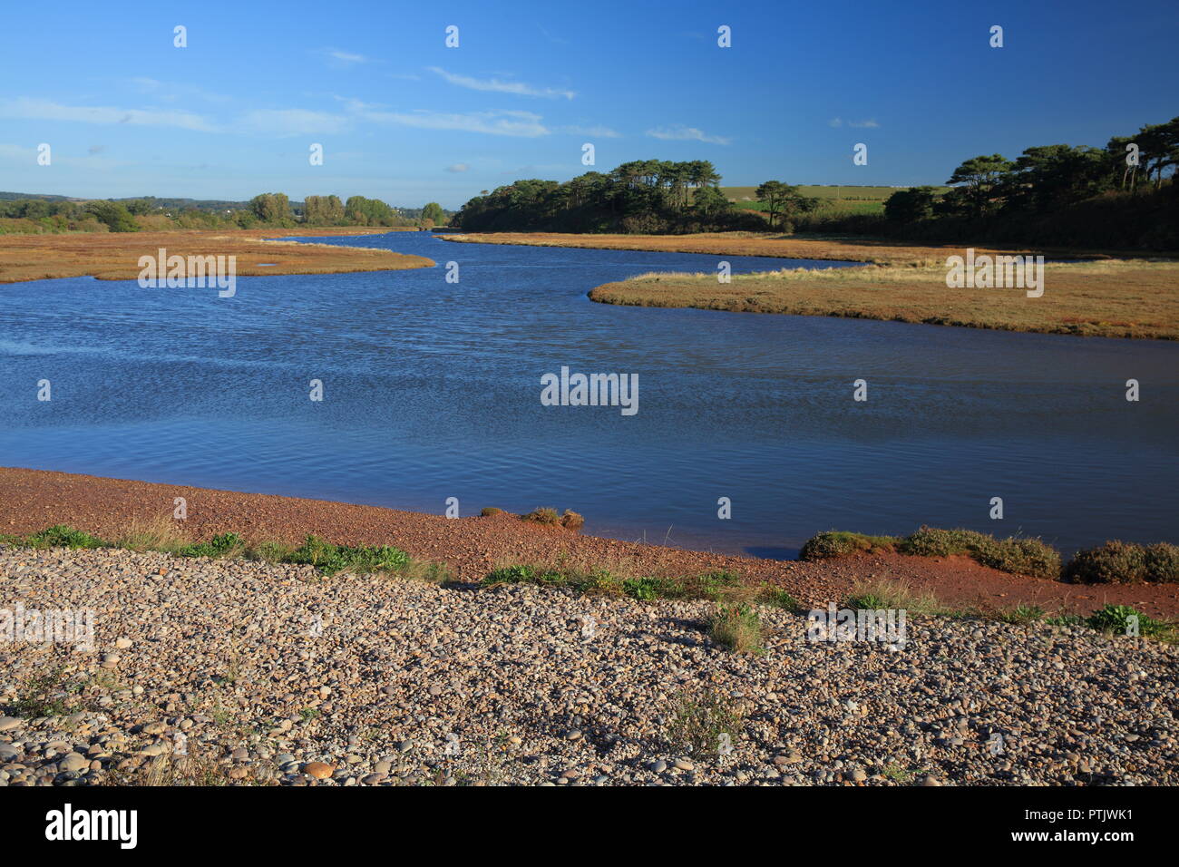 Budleigh Salterton seafront, East Devon, England, UK Stock Photo Alamy