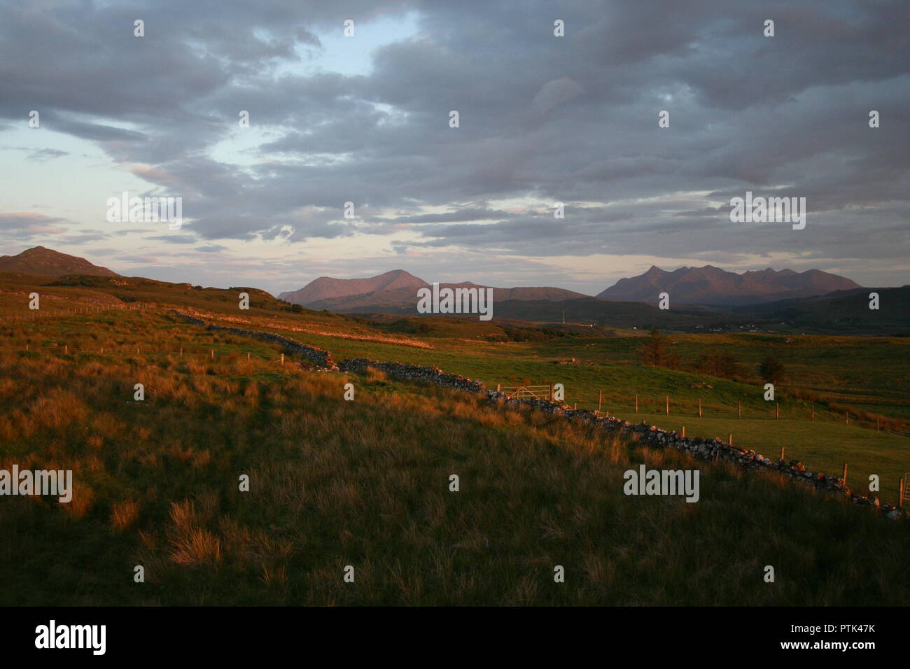 Beautiful sunset in Scotland Stock Photo