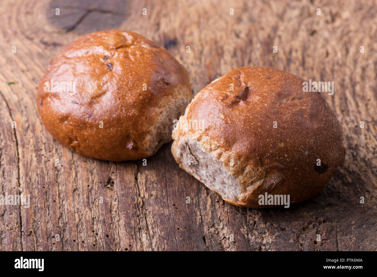 stuck, a bavarian bun with raisins Stock Photo