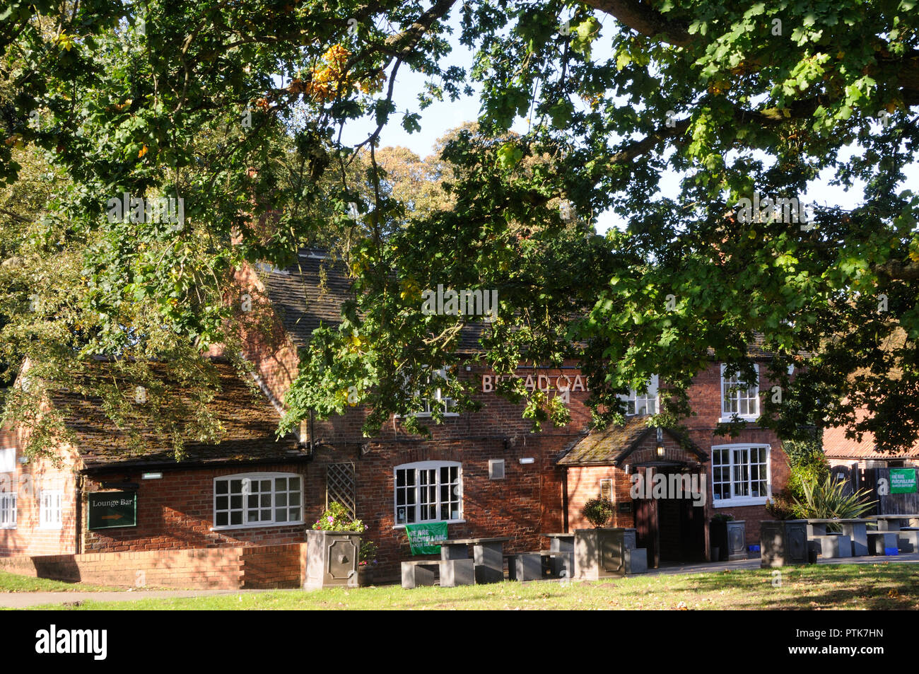 The Broad Oak, in Strelley, Nottinghamshire, England Stock Photo