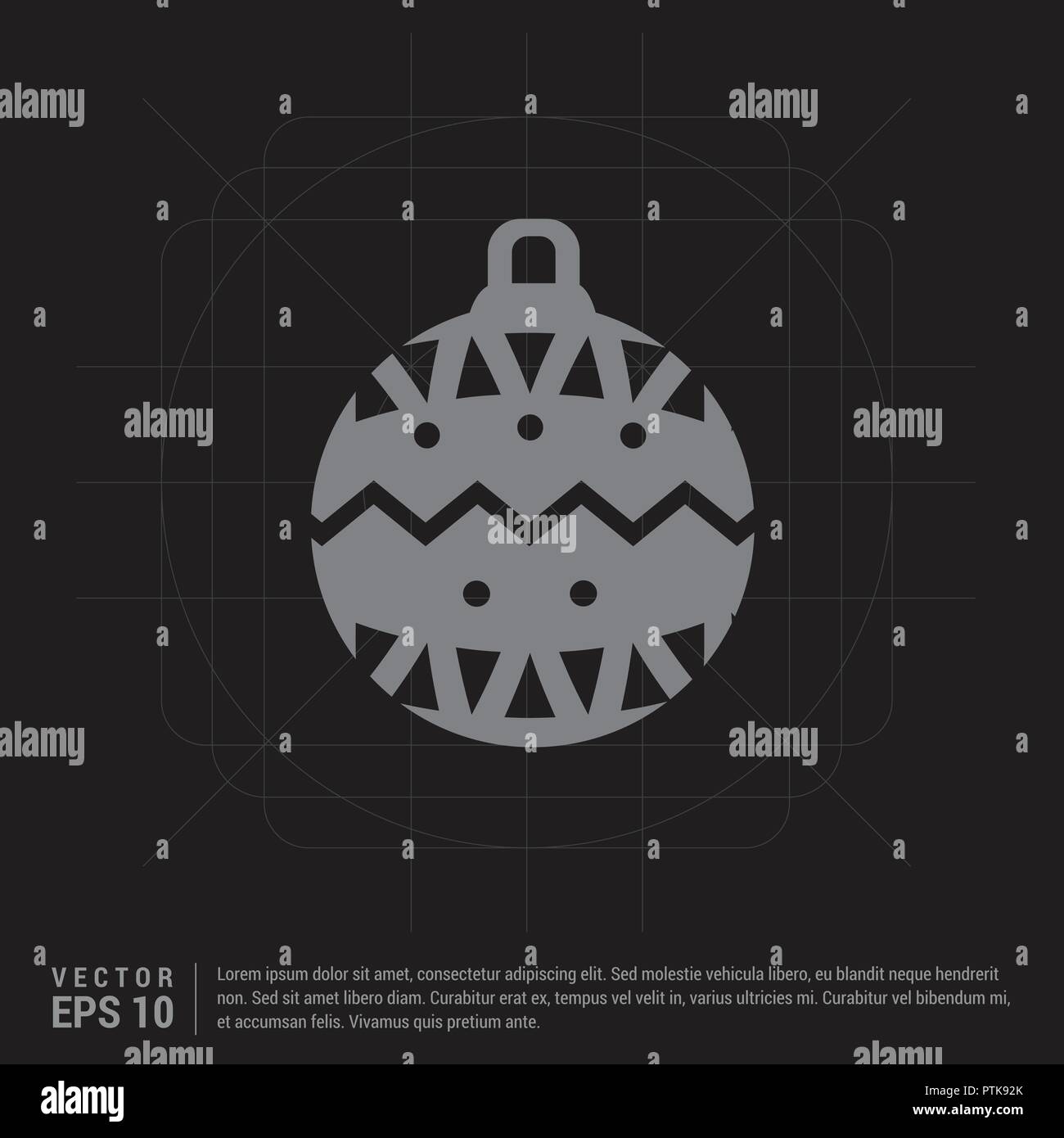 Christmas Ball Icon Stock Vector Image & Art - Alamy