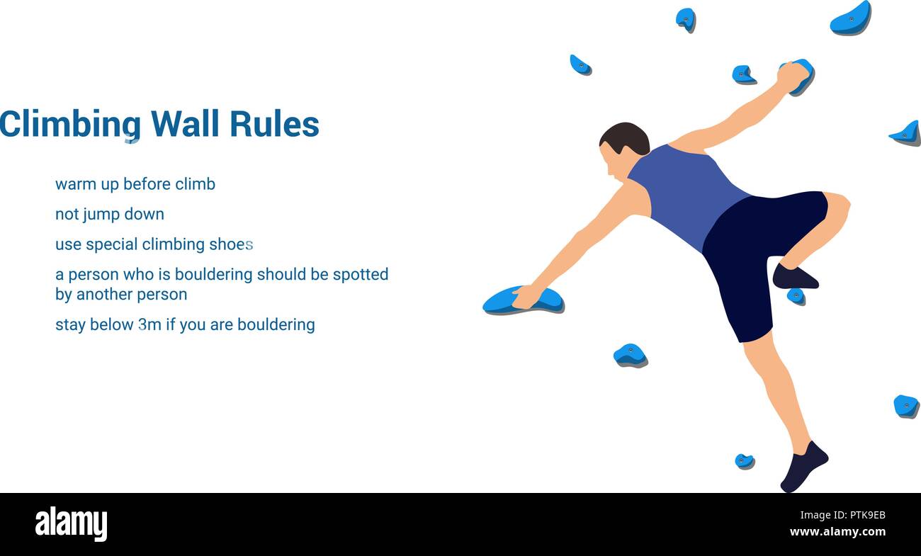 Climbing wall rules Stock Vector Image & Art Alamy