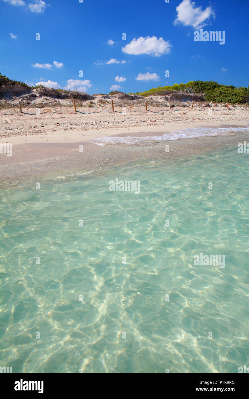 Playa de Muro, beautiful sandy beach in Majorca, Spain Stock Photo