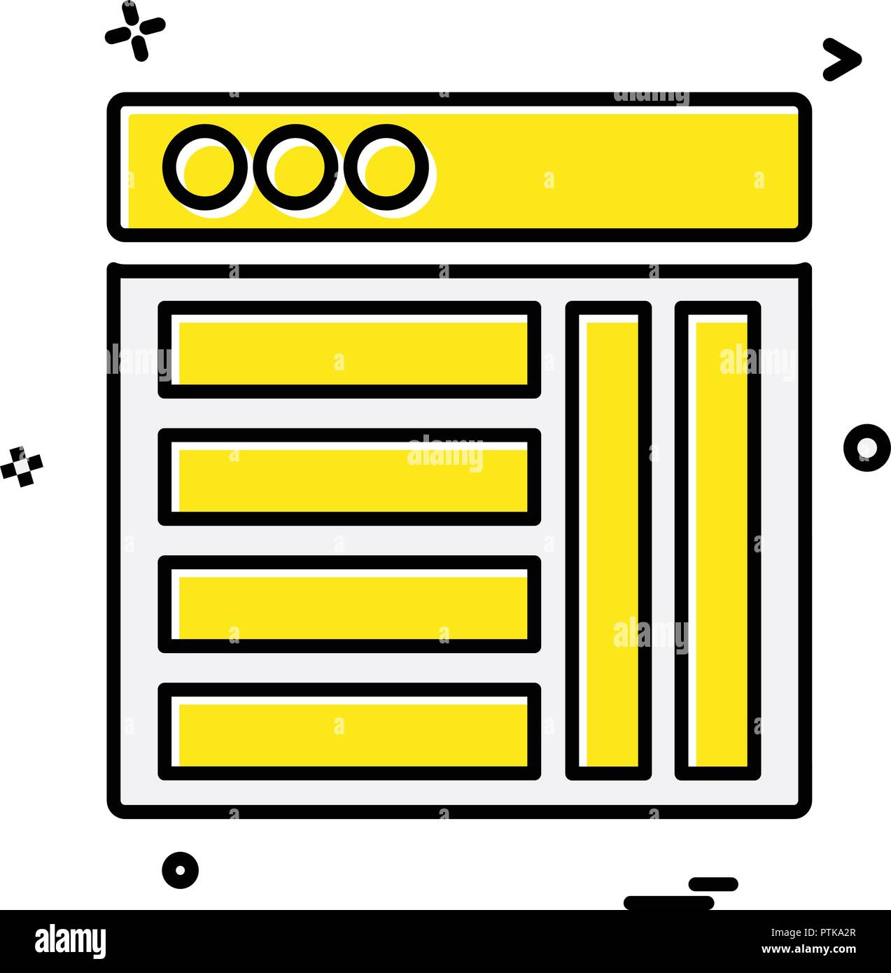 Web layouts icon design vector Stock Vector Image & Art - Alamy