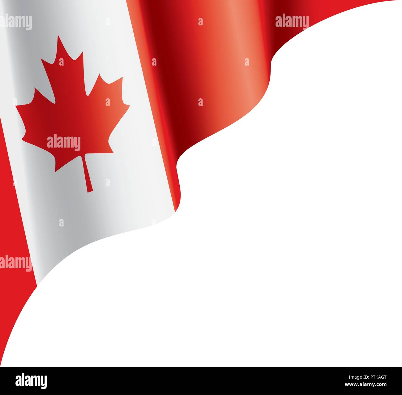 Canada flag, vector illustration on a white background Stock Vector ...