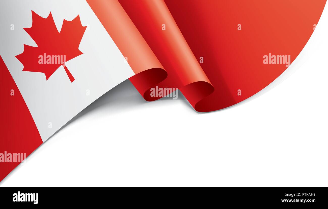 Canada flag, vector illustration on a white background Stock Vector ...