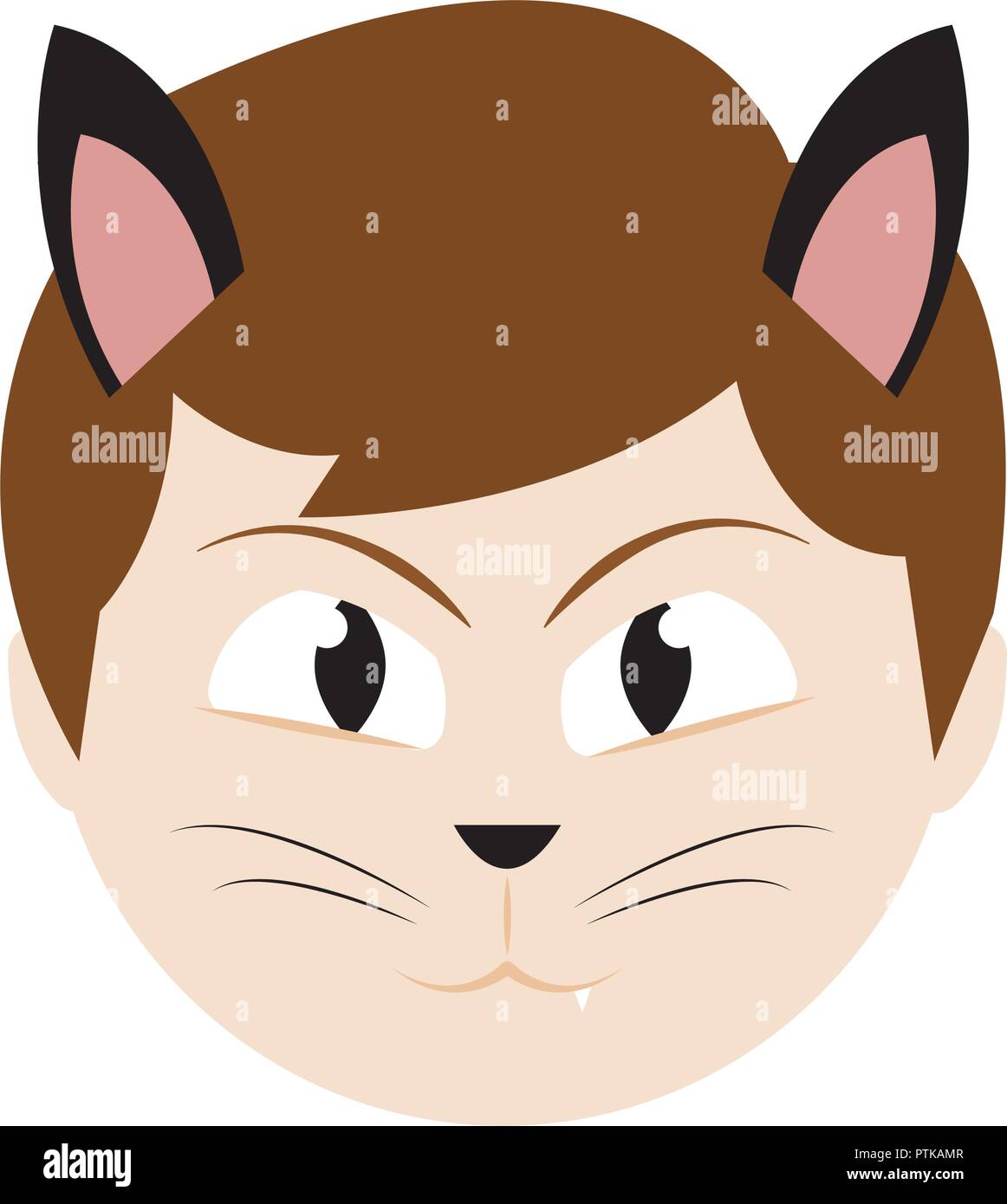 Cartoon halloween mask Stock Vector Image & Art Alamy