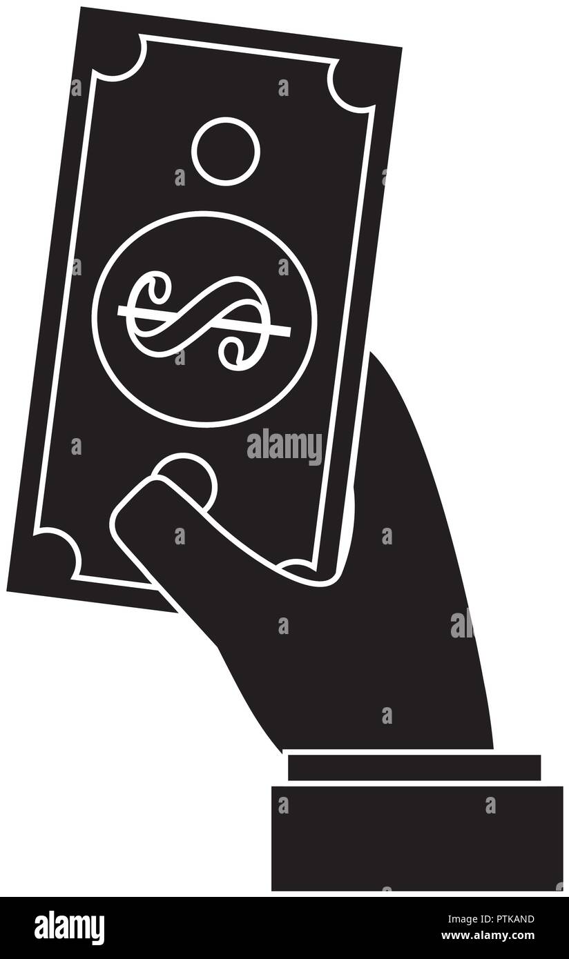 hand with money Stock Vector Image & Art - Alamy