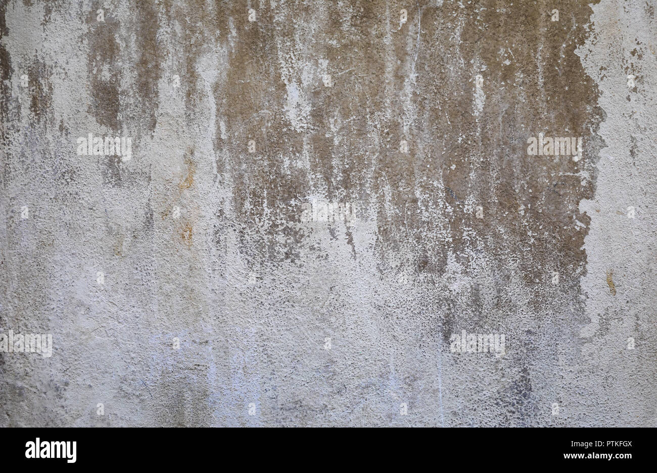 White Washed Old Cemented Wall Stock Photo