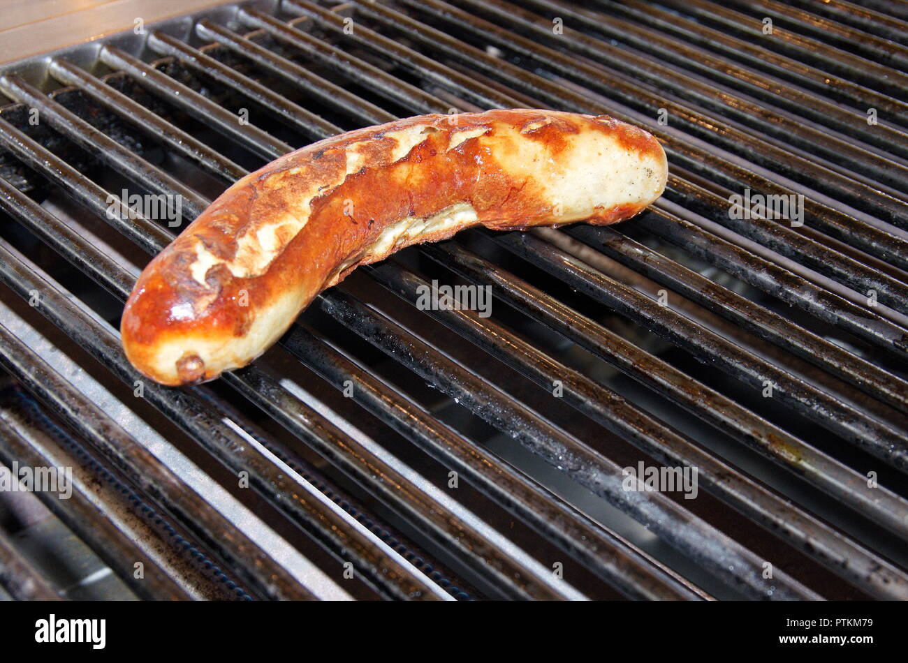 Bratwurst auf dem Grill Stock Photo