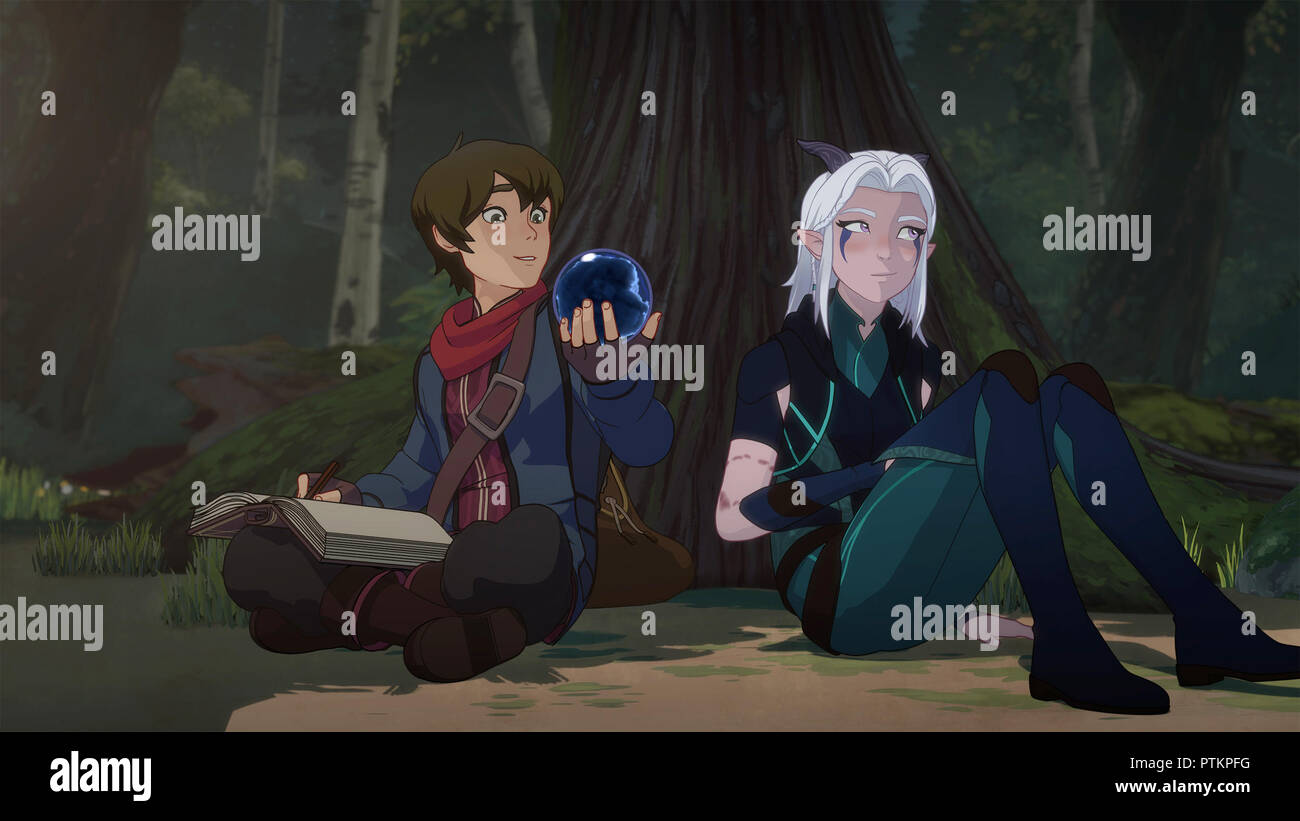 THE DRAGON PRINCE, from left: Callum (voiced Jack De Sena), Rayla ...