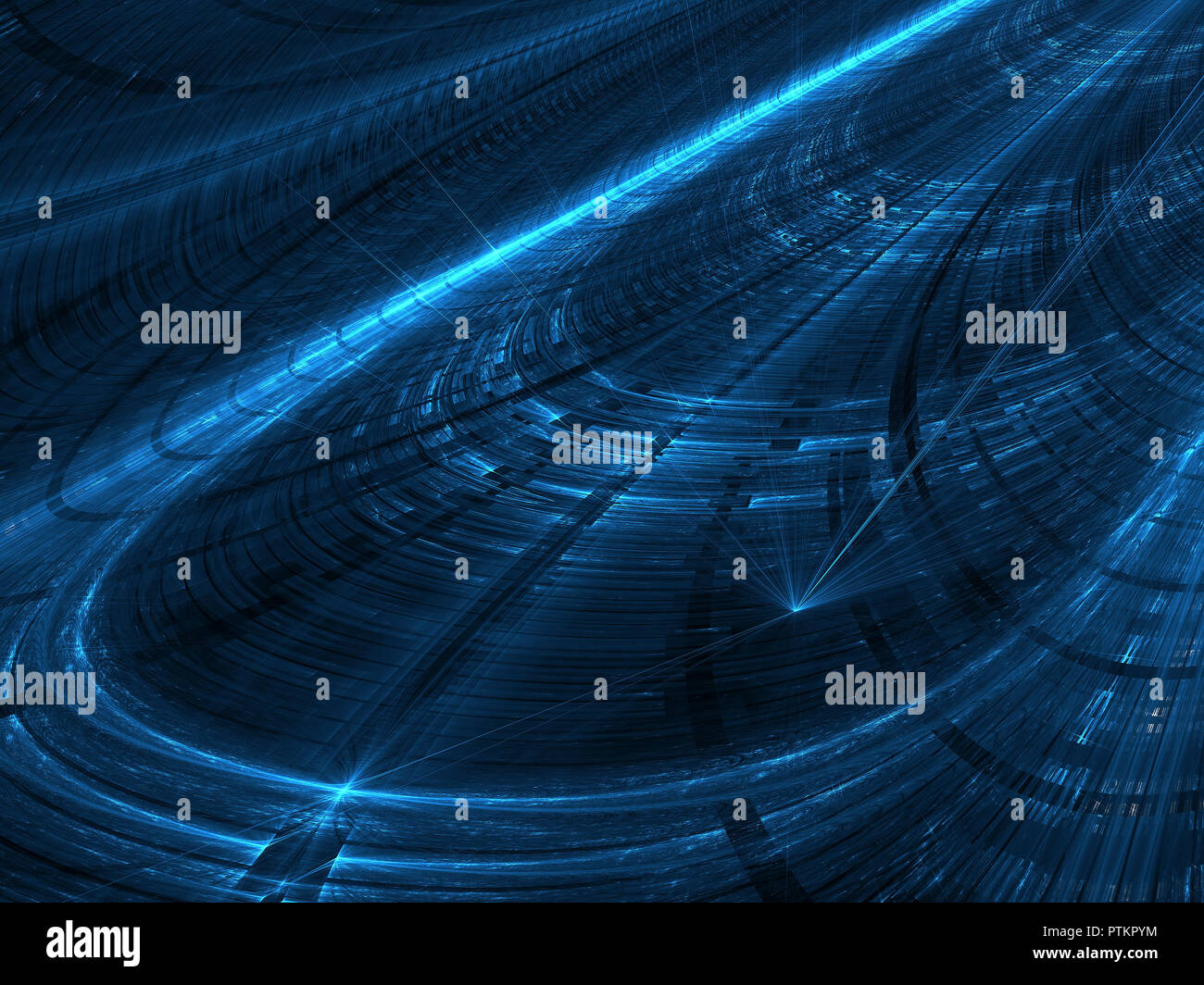 Abstract tech diagonal tunnel - digitally generated image Stock Photo ...