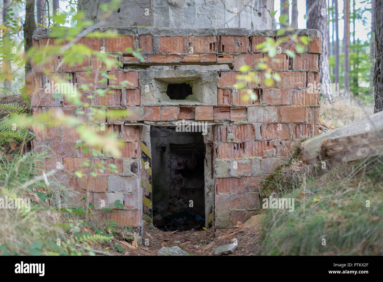 Old nuclear bunkers in Central Europe. Atomic shelters hidden deep in