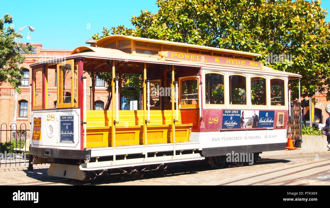 San Francisco's Cable Car System Stock Photo
