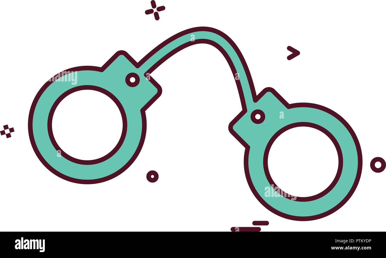 handcuff arrest police icon vector design Stock Vector Image & Art Alamy