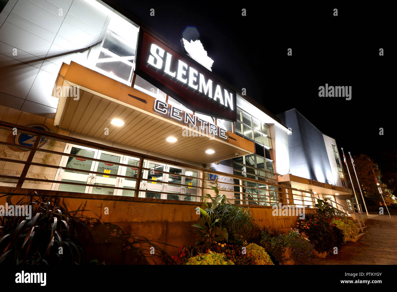 Sleeman Centre Home of the Guelph Storm Front Night Stock Photo Alamy