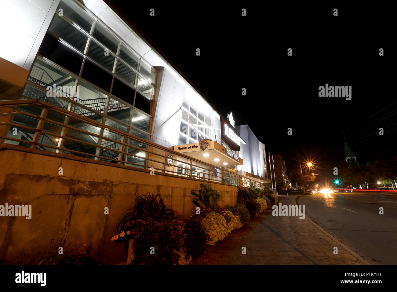 Sleeman Centre Home of the Guelph Storm Front Night Stock Photo Alamy