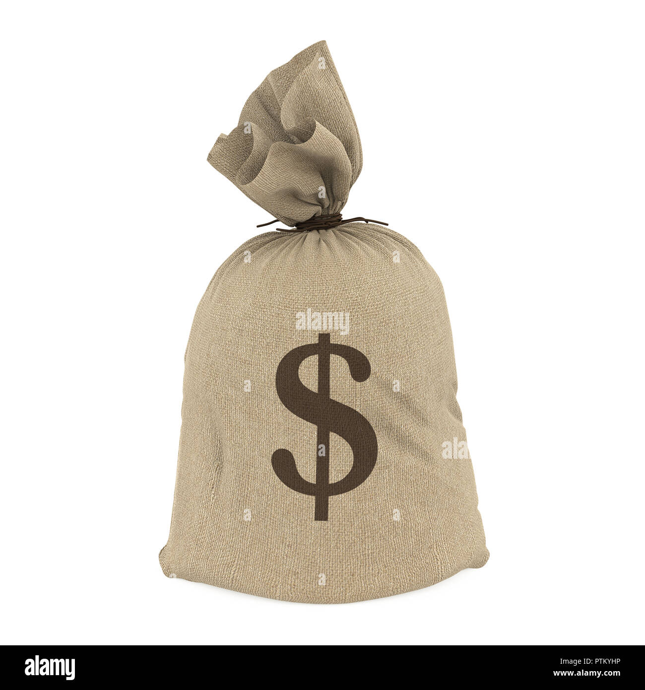 Money Bag with Dollar Currency Sign Isolated Stock Photo Alamy