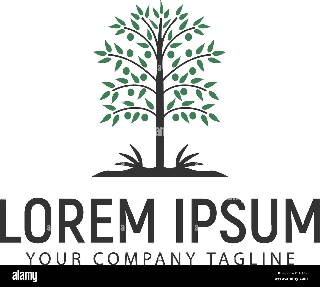 tree logo design concept template Stock Vector Image & Art - Alamy