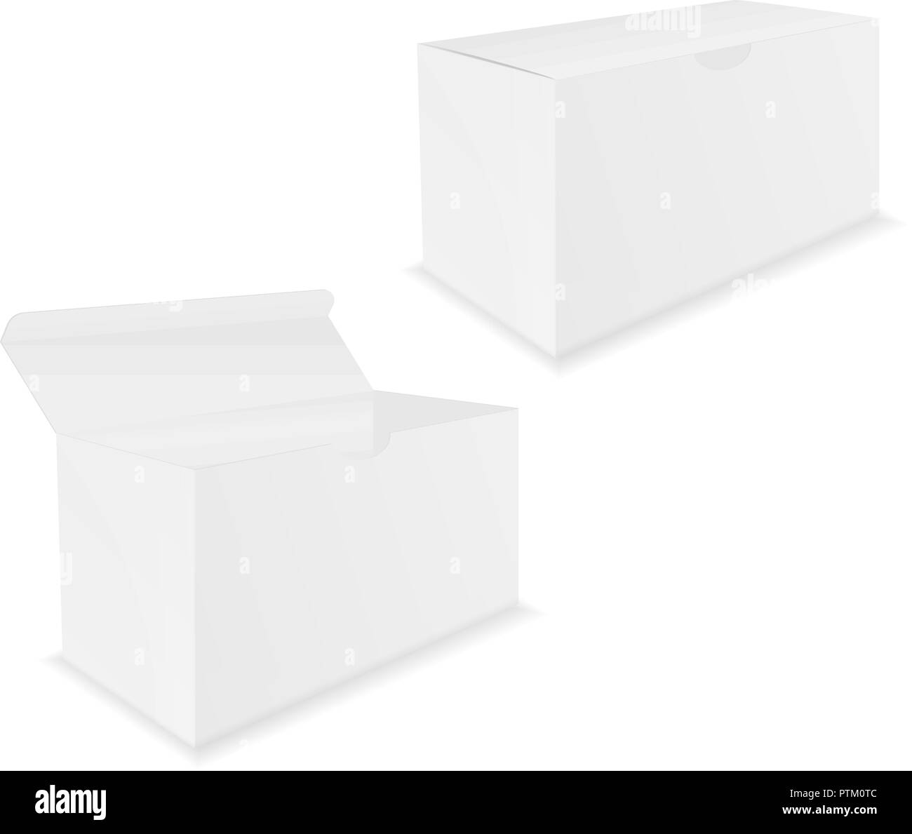 White box. Open and closed Stock Vector Image & Art Alamy
