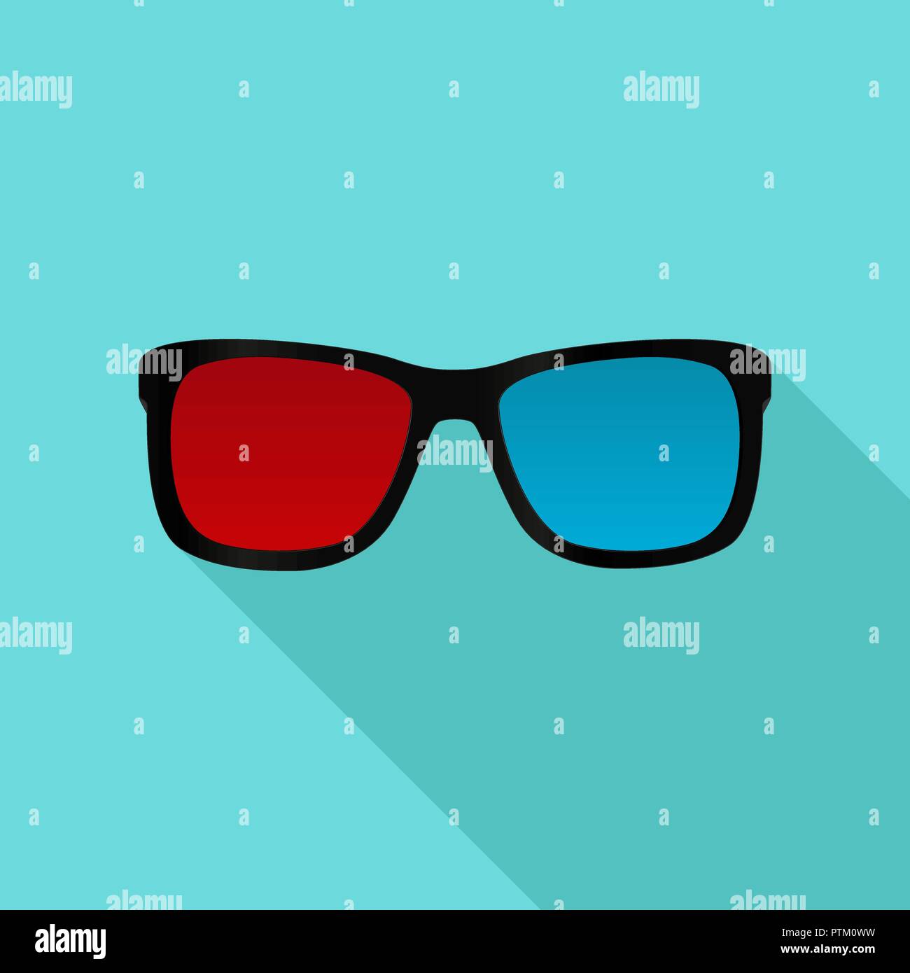 Movie 3d glasses Stock Vector