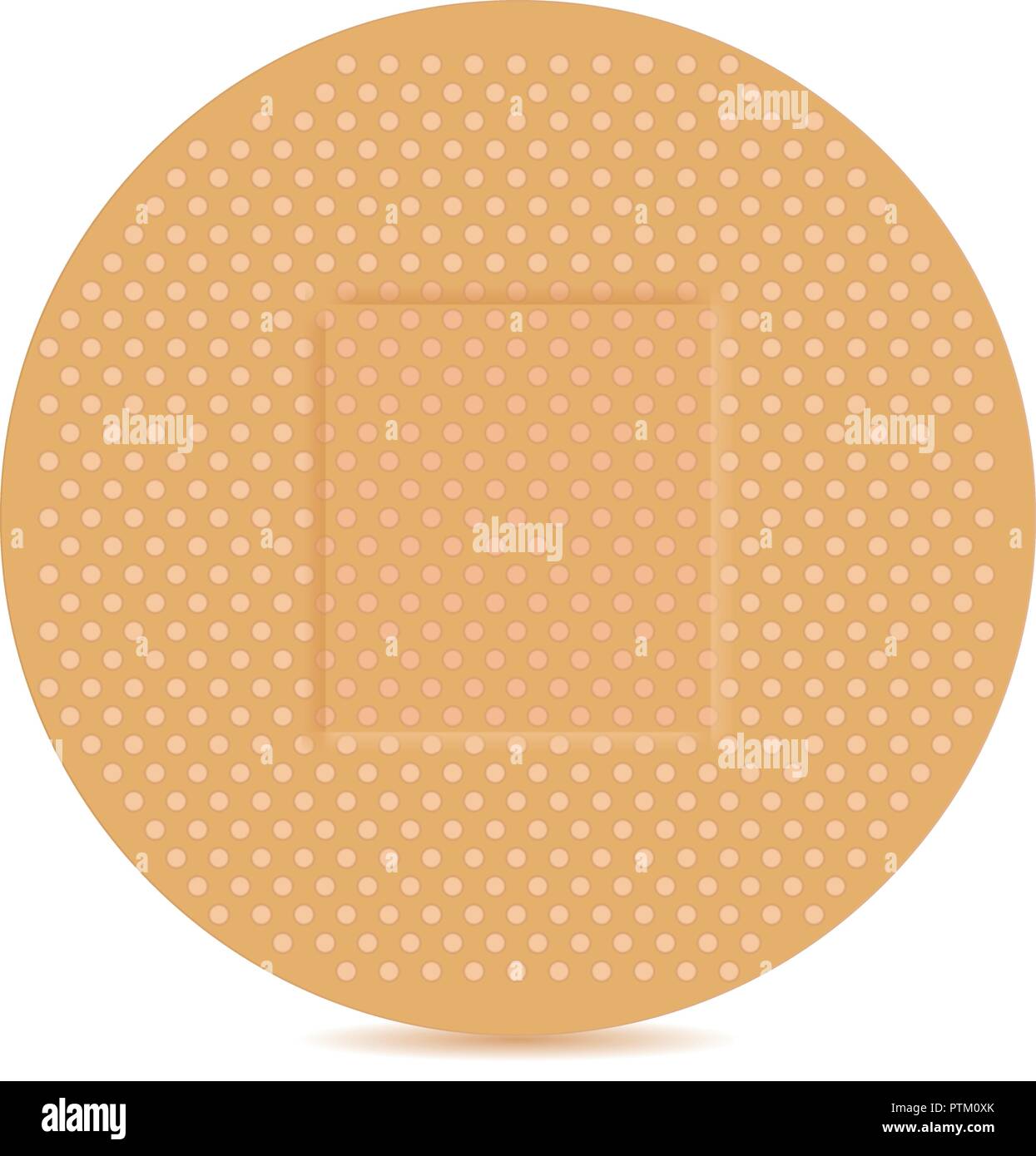 Adhesive bandage. Brown set Stock Vector