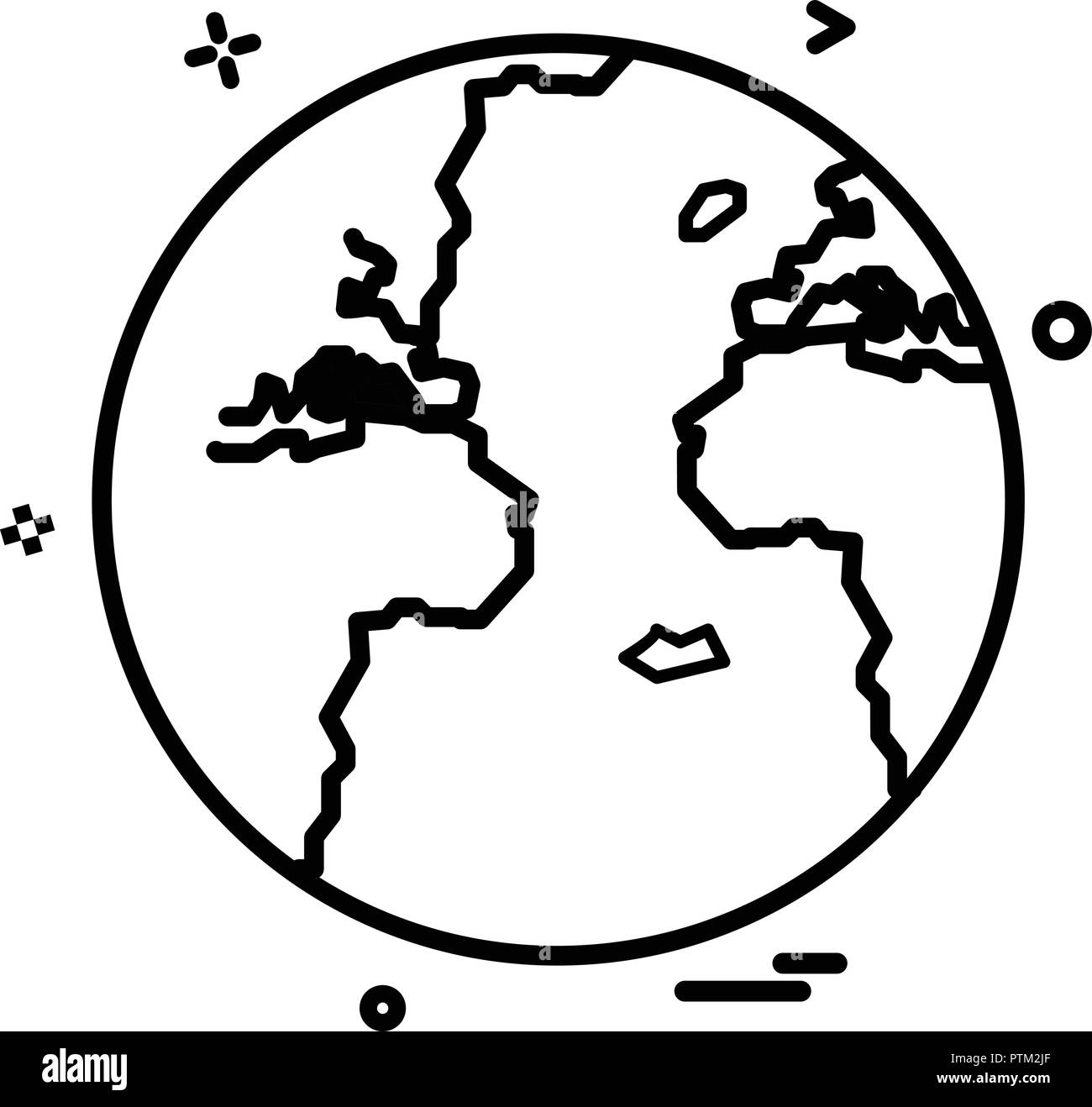 World globe icon design vector Stock Vector Image & Art - Alamy