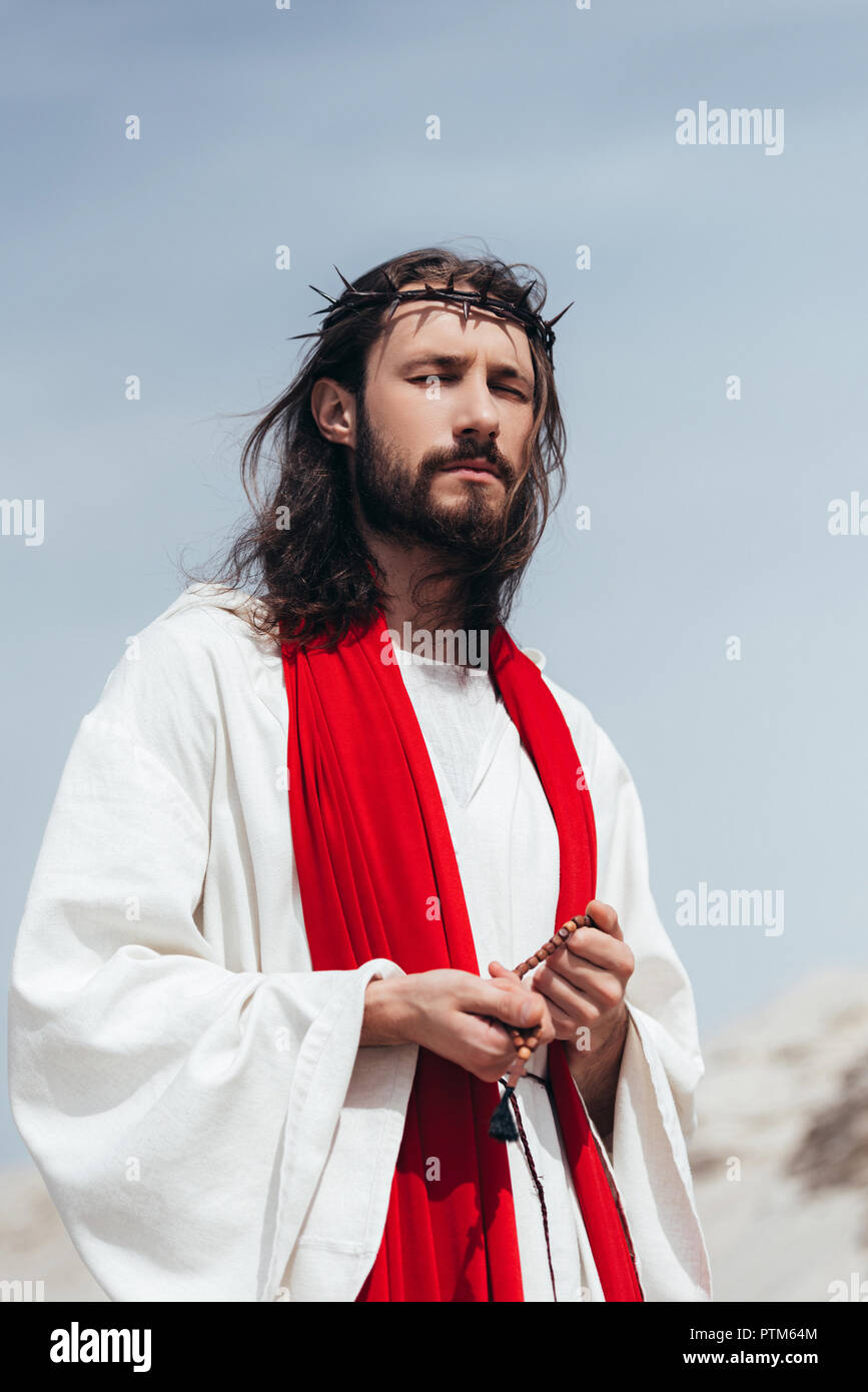 Christ in the red robe and the crown of thorns