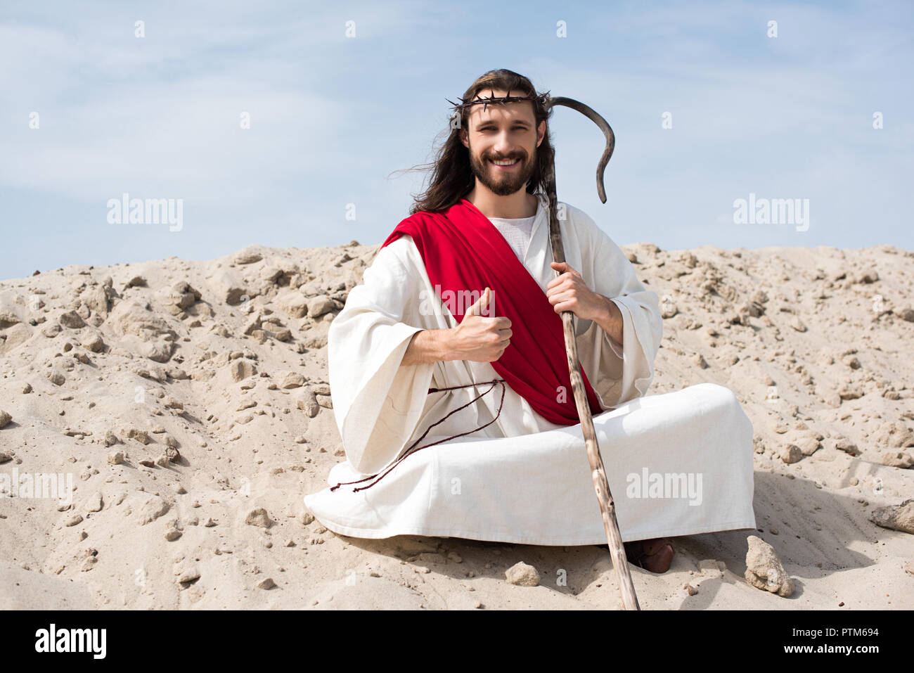 Man looking up jesus on hi-res stock photography and images - Alamy
