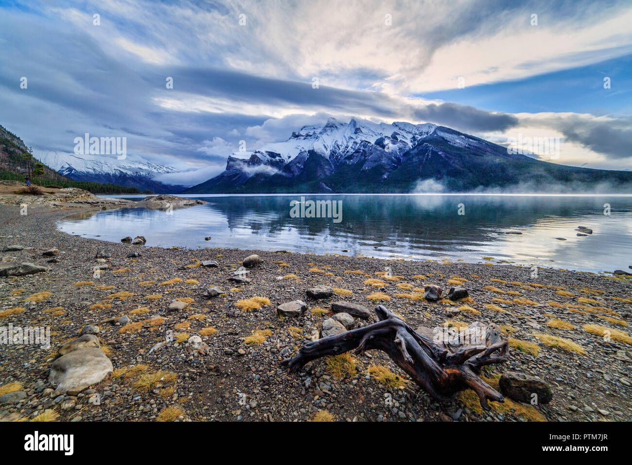 Lake Minnewanka, Banff National Park, Alberta, Canada Stock Photo
