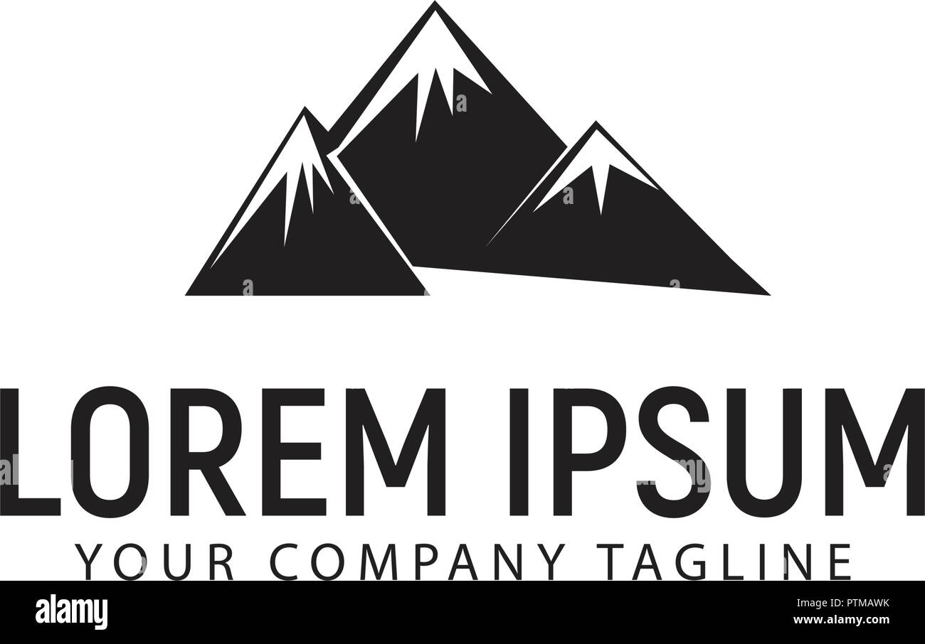 mountain logo design concept template Stock Vector Image & Art - Alamy