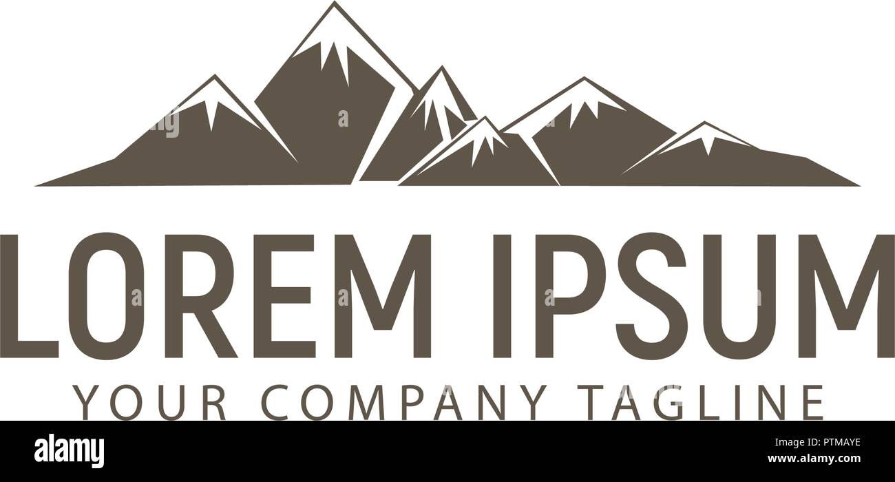 mountain logo design concept template Stock Vector Image & Art - Alamy