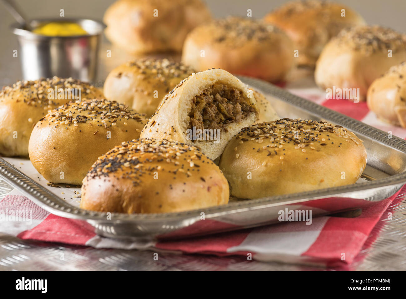 Bierocks. Meat and cabbage stuffed buns. Germany Food Stock Photo Alamy